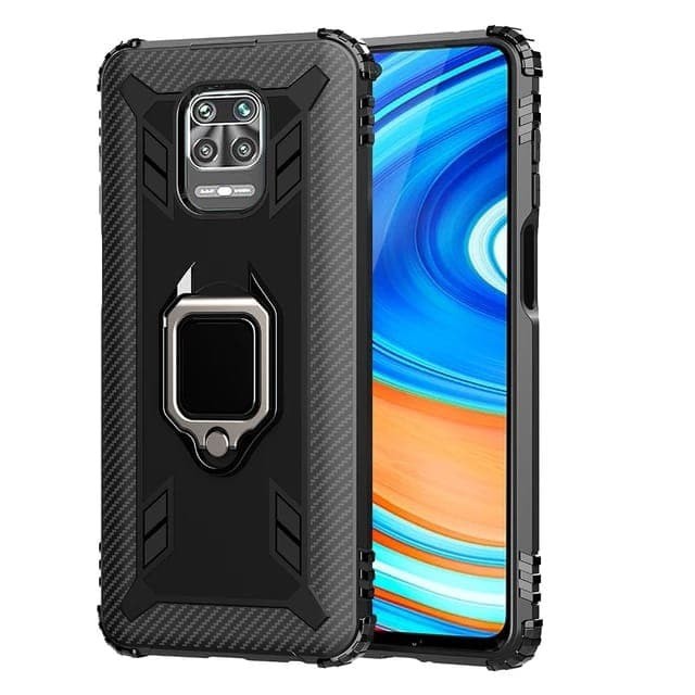 XIAOMI REDMI NOTE 9 / NOTE 9 PRO SOFT CASE CARBON MAGNETIC RING HOLDER