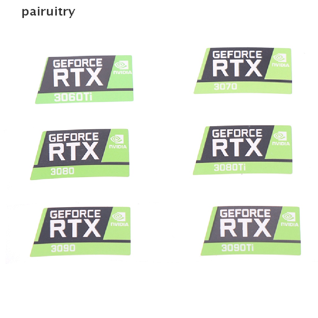 Stiker label Kartu Grafik desktop laptop RTX 3090TI 3080TI 3070 3060