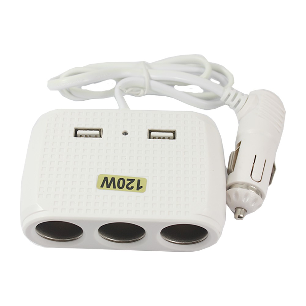 IN CAR CHARGING - USB AND 3 SOCKETS 120 W