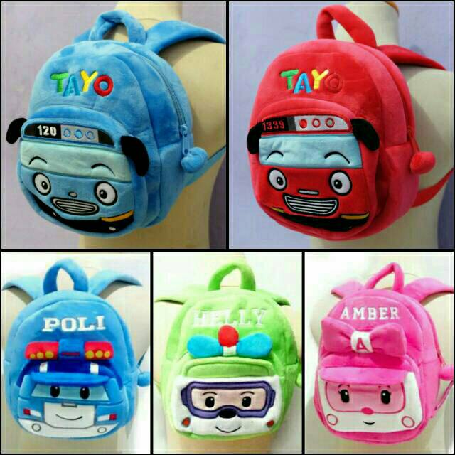  Tas  Ransel Robocar  Poli  dan Tayo Shopee Indonesia