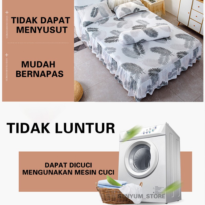 sprei renda seprei rumbai sprai bahan nyaman 120x200/160x200/180x200Best Seller