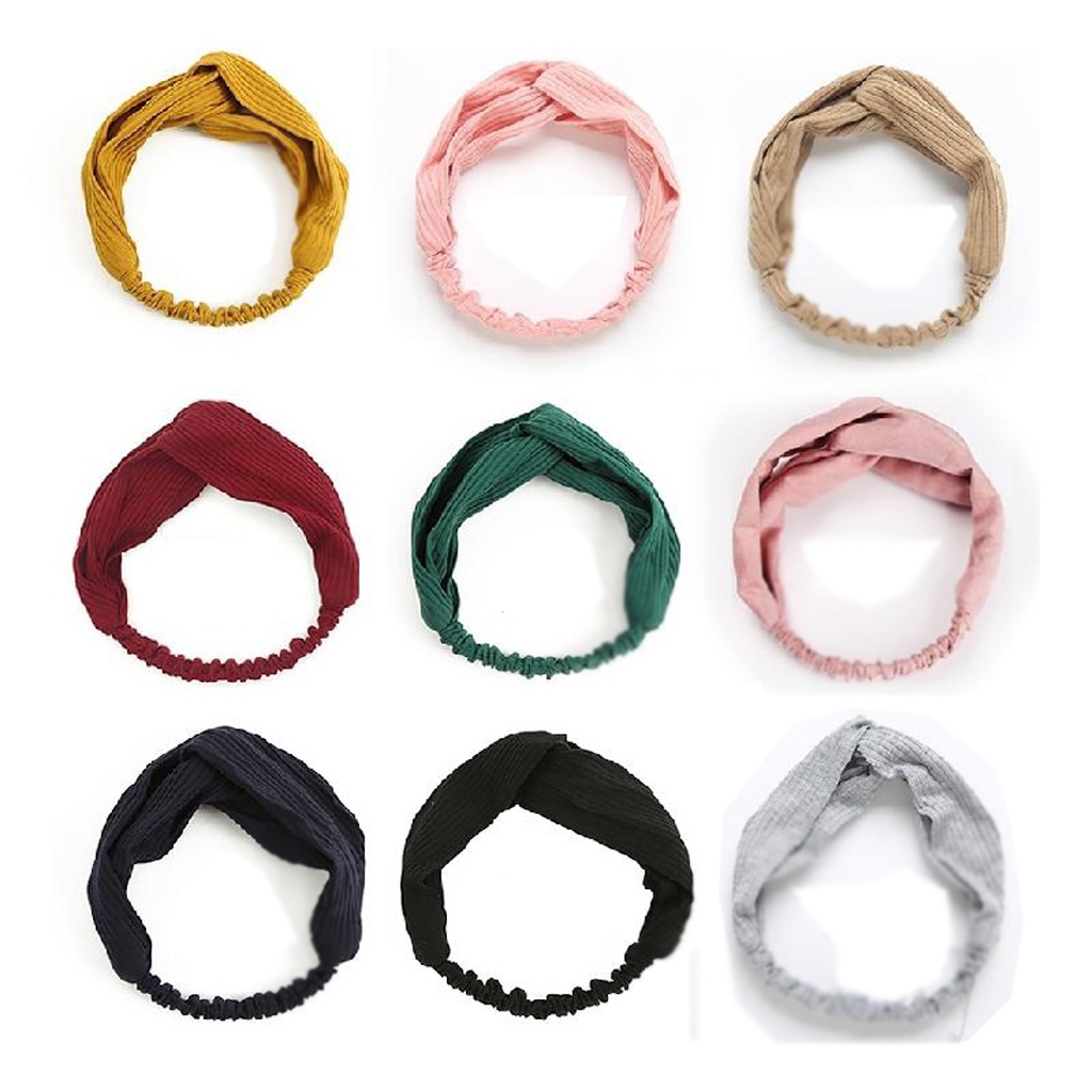 BRGUNIK Bando Rambut Ala Korea Bandana Aksesoris Wanita Hairband R035