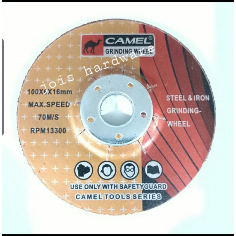 Mata Gerinda Poles Besi/Stainless Camel 4" - Mata Gerinda Amplas Besi Camel 4 inch