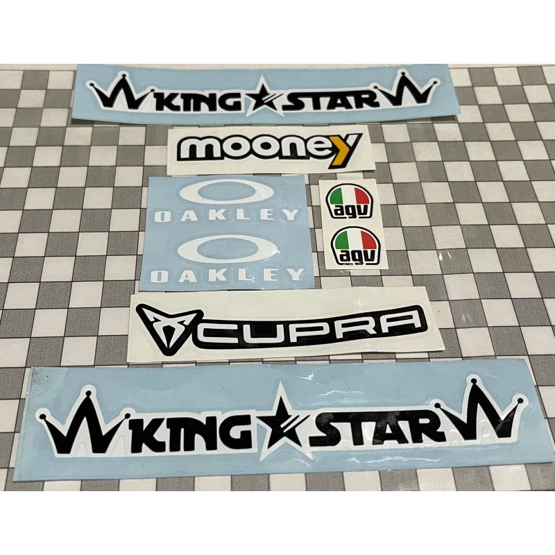 stiker set visor helm agv