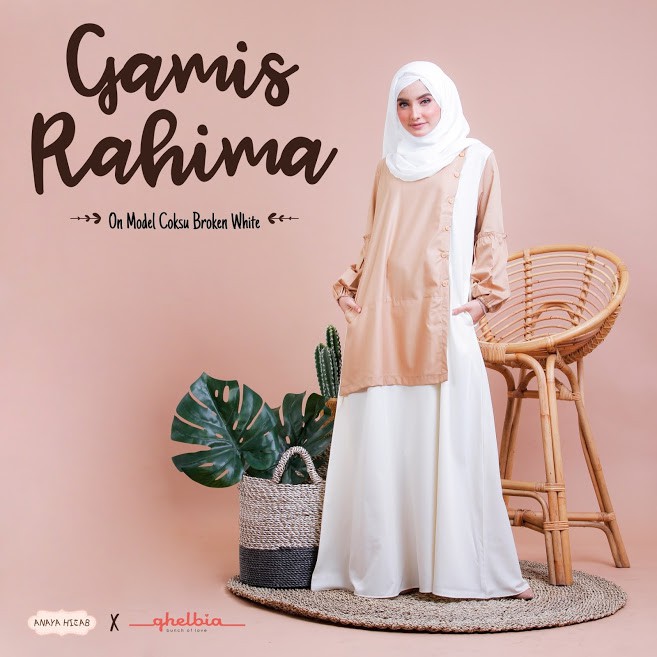GAMIS SYAR I WANITA DEWASA / DRESS SYARI MUSLIM RAHIMA PREMIUM  BY GHELBIA