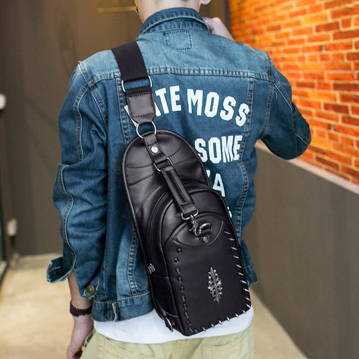 Tascowok P5I9 Terbaru Bag Outdoor Zuo Lun Duo Tas selempang pria Kanvas Shuolder Tas Selempang 32YEM