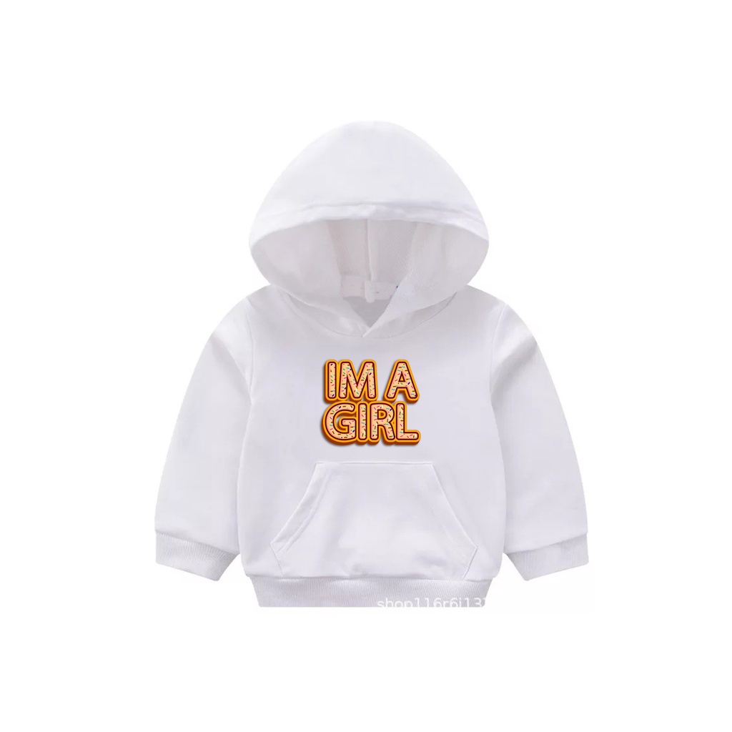 Hoodie im girl Anak Fleece Pakaian Anak