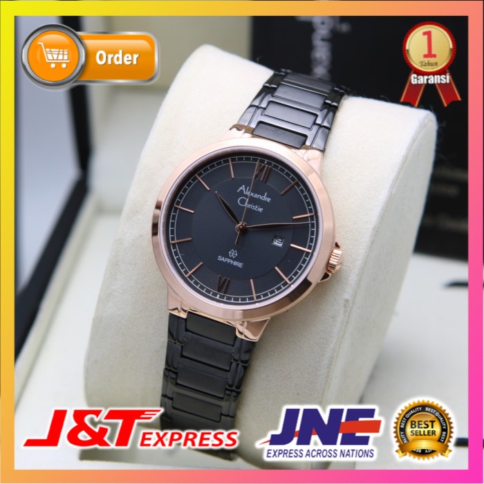 JAM TANGAN ALEXANDRE CHRISTIE ALEXANDER CHRISTIE WANITA CEWEK ORIGINAL ORI BRANDED AC 8537 ROSEGOLD 