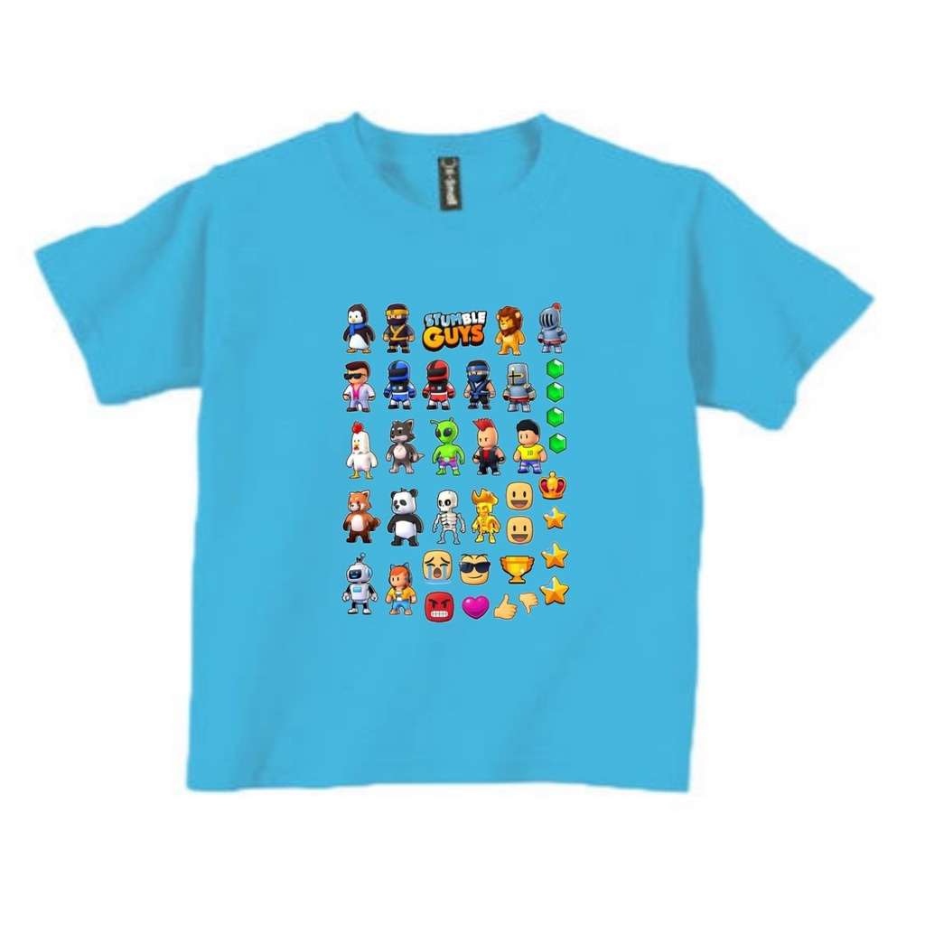 KAOS BAJU ANAK STUMBLE GUYS KARAKTER FULL UNTUK ANAK 1-10 TAHUN BISA COD