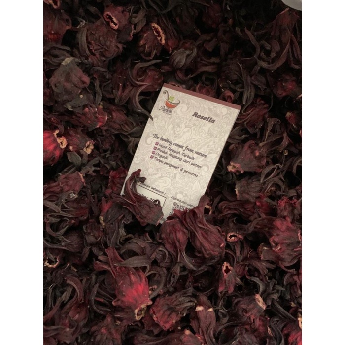 

B0621D Rosella Ungu 100 Gram Premium - Bunga Rosella Ungu Kering 054