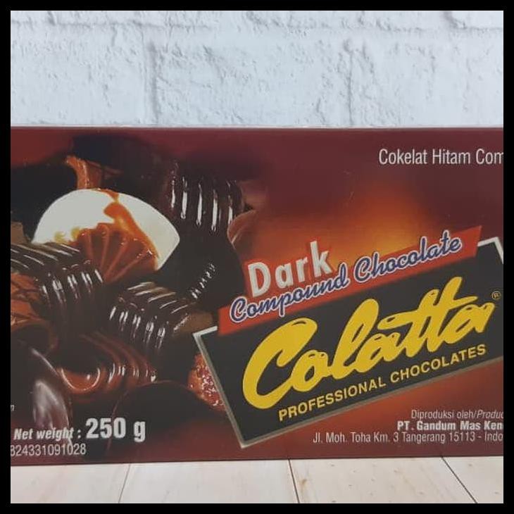 

1F1N Colatta Dark Compound 250 Gr Coklat Hitam Compound Collata 6I2T