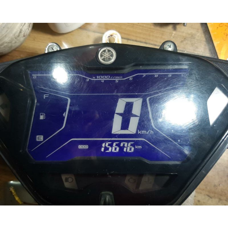 speedometer aerox copotan abs dan non abs biru