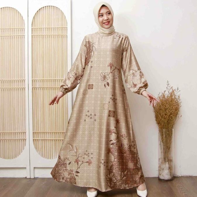 Gamis Dior Silk Dress Premium Elegan Original