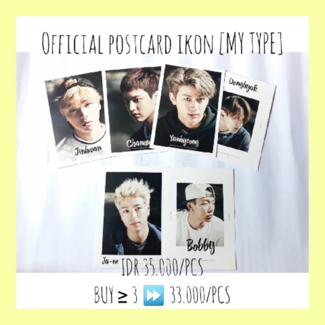 POSTCARD OFFICIAL IKON [MY TYPE]