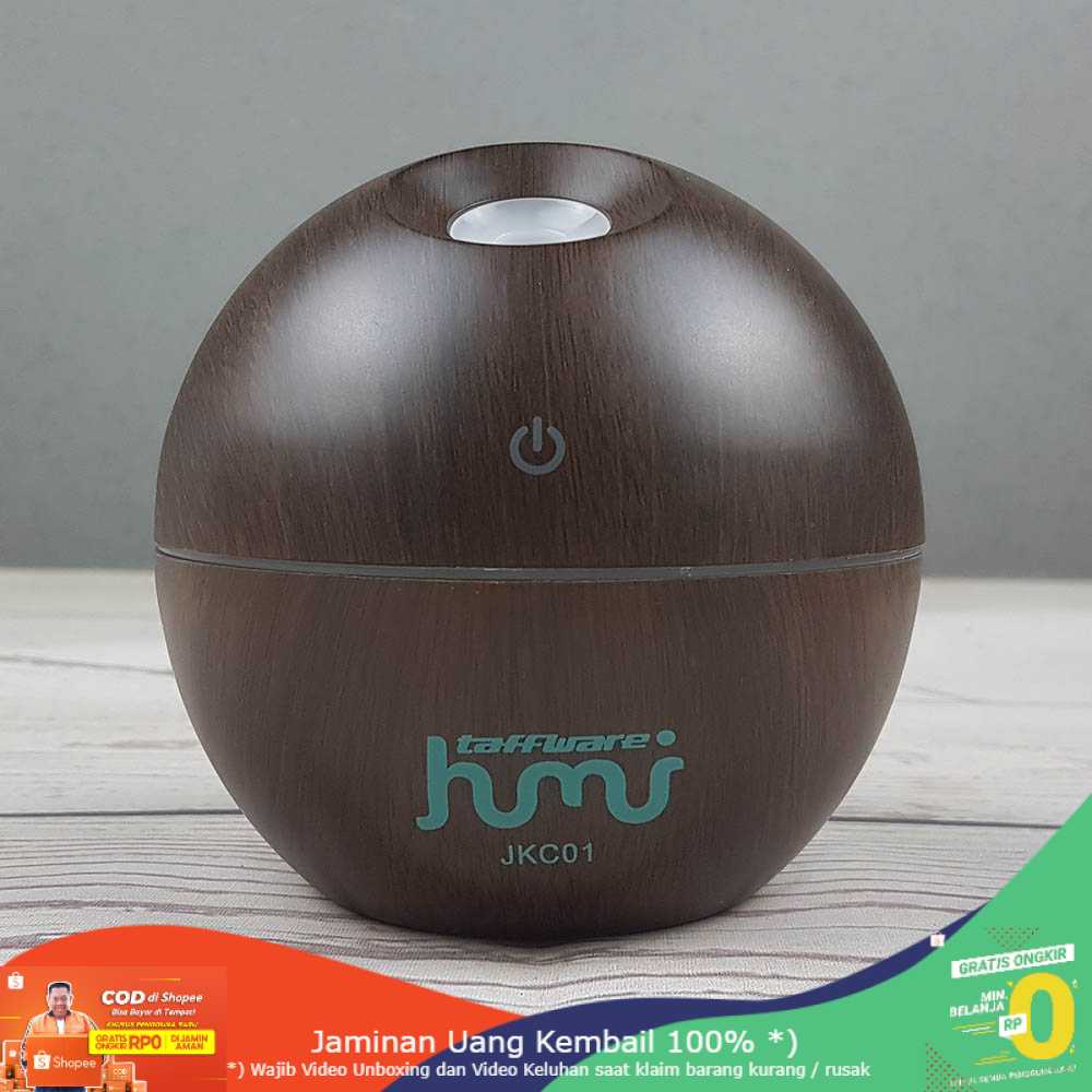 (BISA COD) RVOSTR  Car Mini Air Humidifier Aromatherapy Wood 130ml - HUMI JKC01