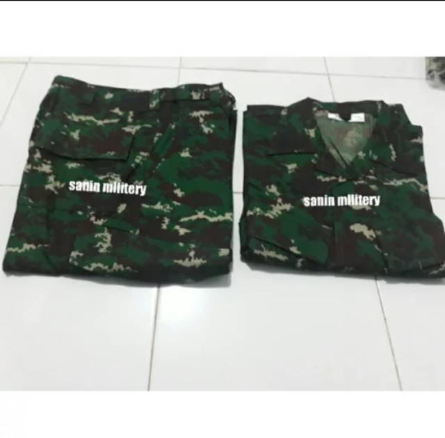 Seragam pdl loreng NKRI / Baju PDL loreng TNI / loreng NKRI asli jatah TNI