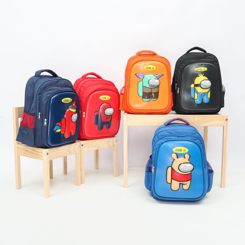 TAS SEKOLAH / TAS ANAK SD / TAS ANAK PAUD / TAS AMONG US GLAMOAS / TAS RANSEL ANAK / TAS DINO / TAS 