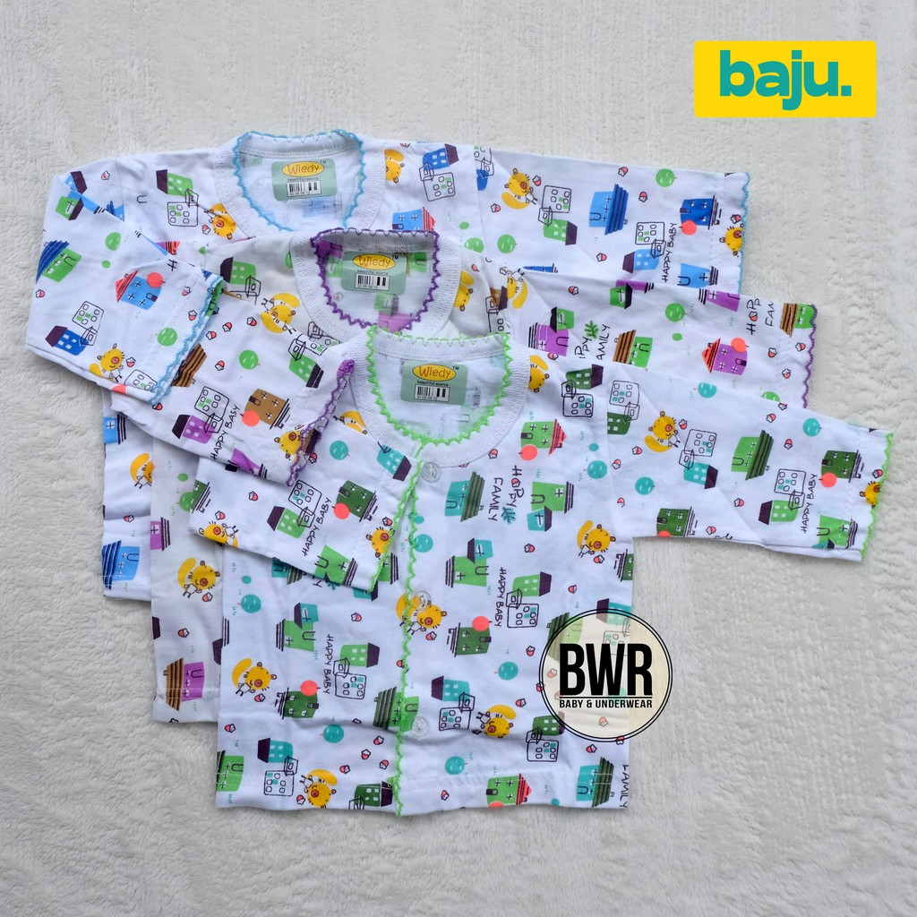 Setelan Wiedy PANJANG | Piyama Bayi New Born Baju Celana Panjang - Bwr