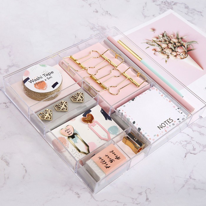 

(TERLARIS) Light Pink Stationery Set / Alat Tulis Set / Kado Lucu / Gift Set