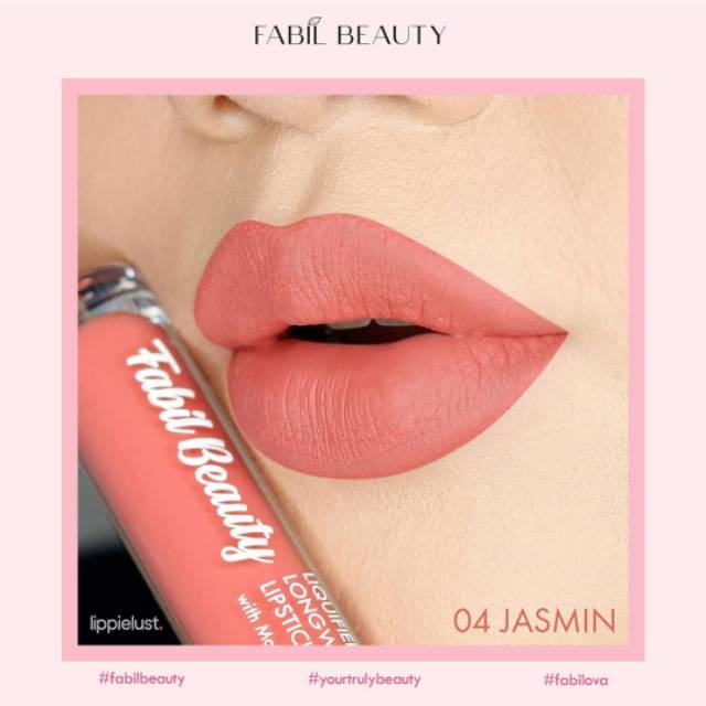 Fabil Lipcream Jasmin Longlasting Liquid Lipstik Fabil Beauty