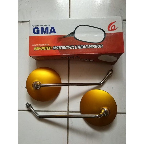 Spion Fino Vespa Fazio  Bulat Panjang Carbon Sepasang Honda Yamaha Retro CB kaca datar-5