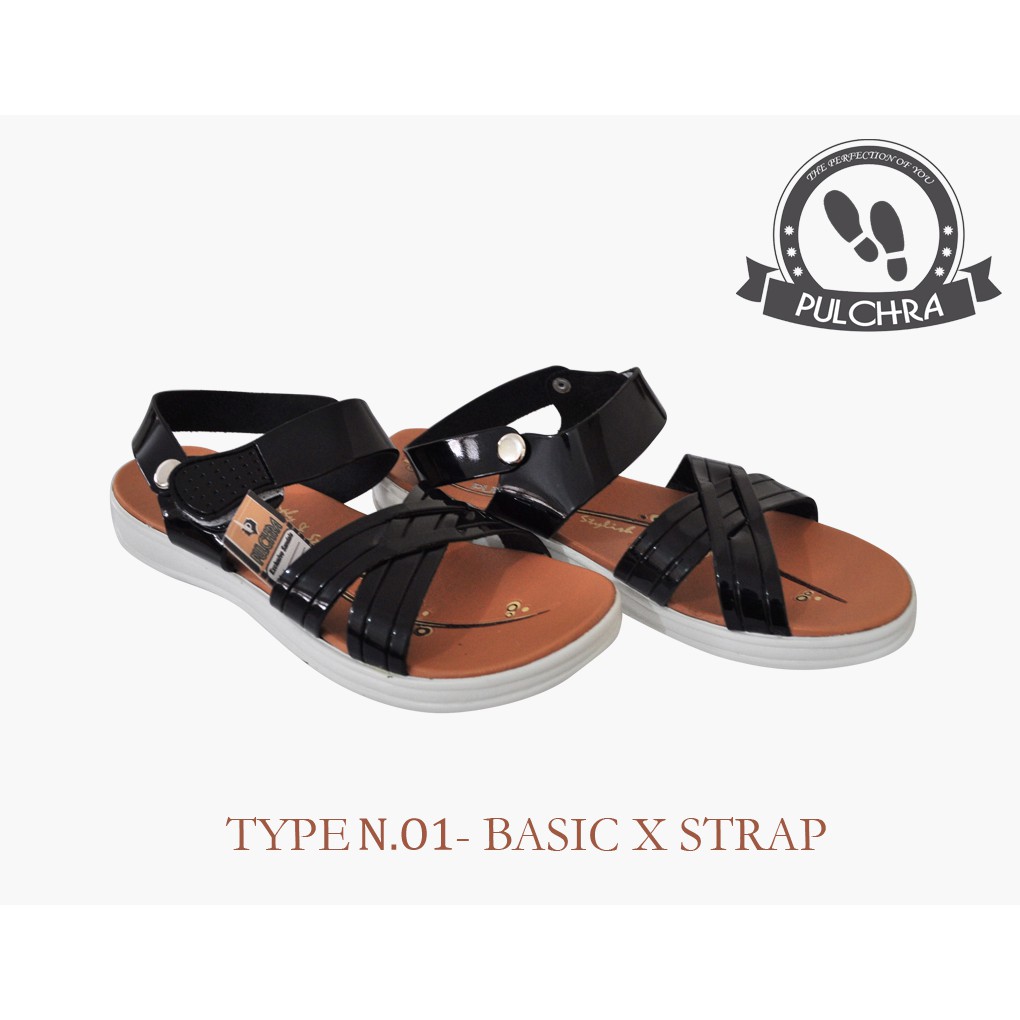 Pulchra Sandal Wanita Type N.01 - Basic X Strap