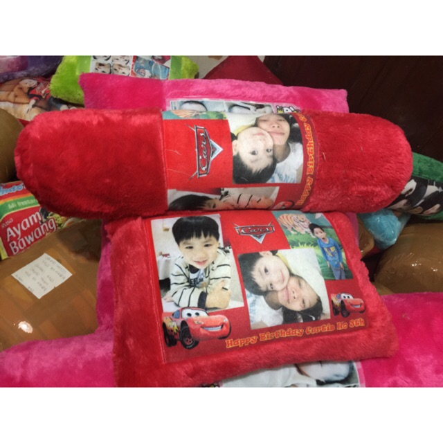 Bizzarpillow Guling Foto Custom Bulu Rasfur 25 x 75 cm BZ164