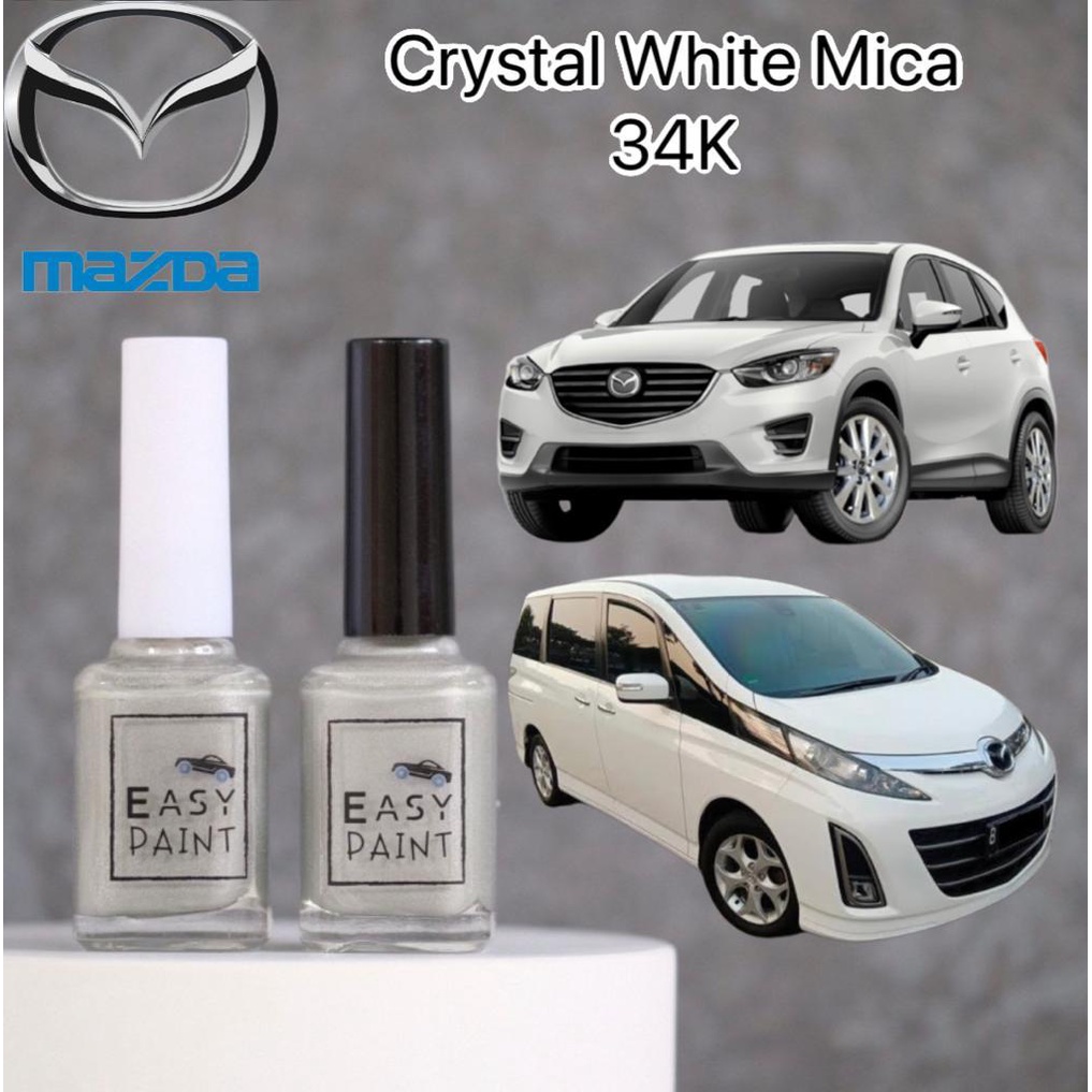 Cat Oles Crystal White Mica 34K Mazda CX5 Biante Putih Mutiara Metalik