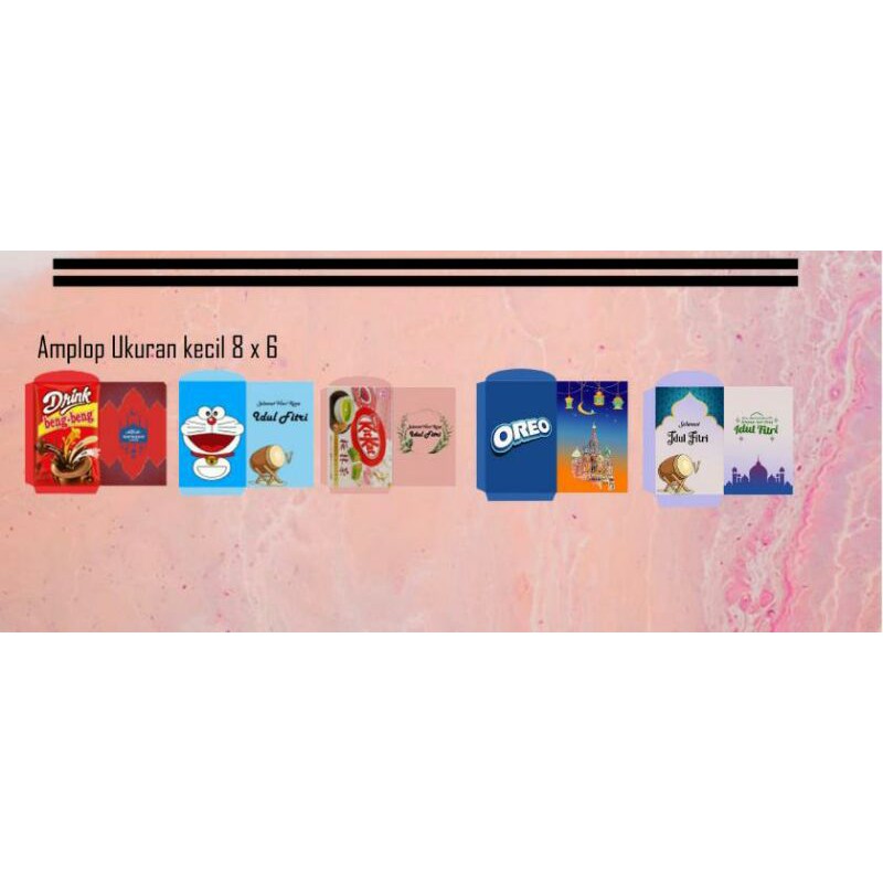 

Amplop kekinian Amplop Lebaran Ukuran 8*6