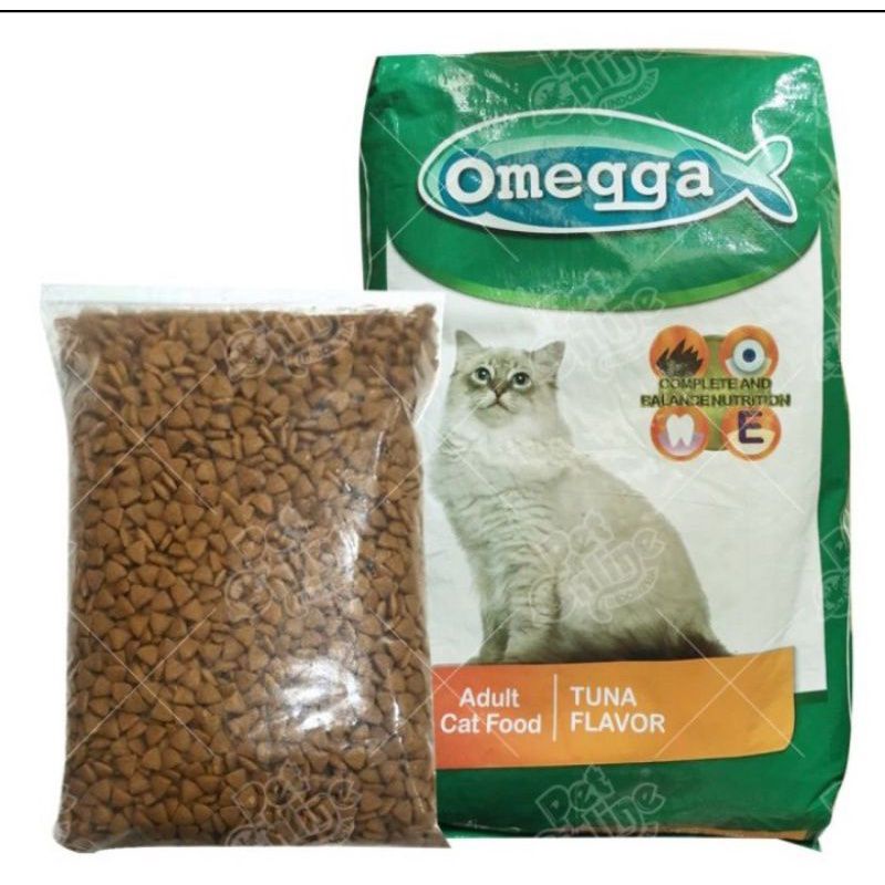 Makanan kucing omega repackan 1kg