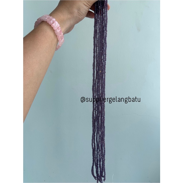 Crystal Ceko 4mm AMETHYST quartz UNGU kecubung KUARSA kuarsa kristal