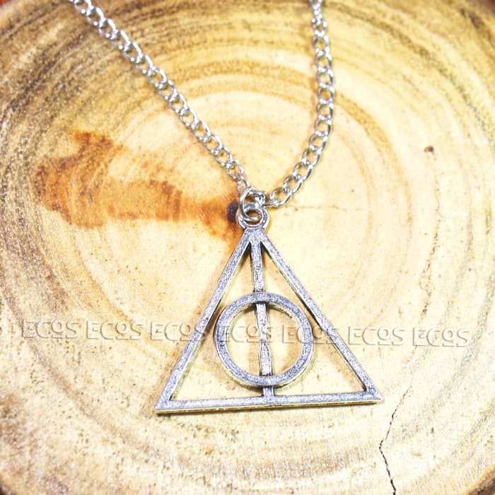 NKLU harry potter necklace / kalung deathly hallows luna lovegood