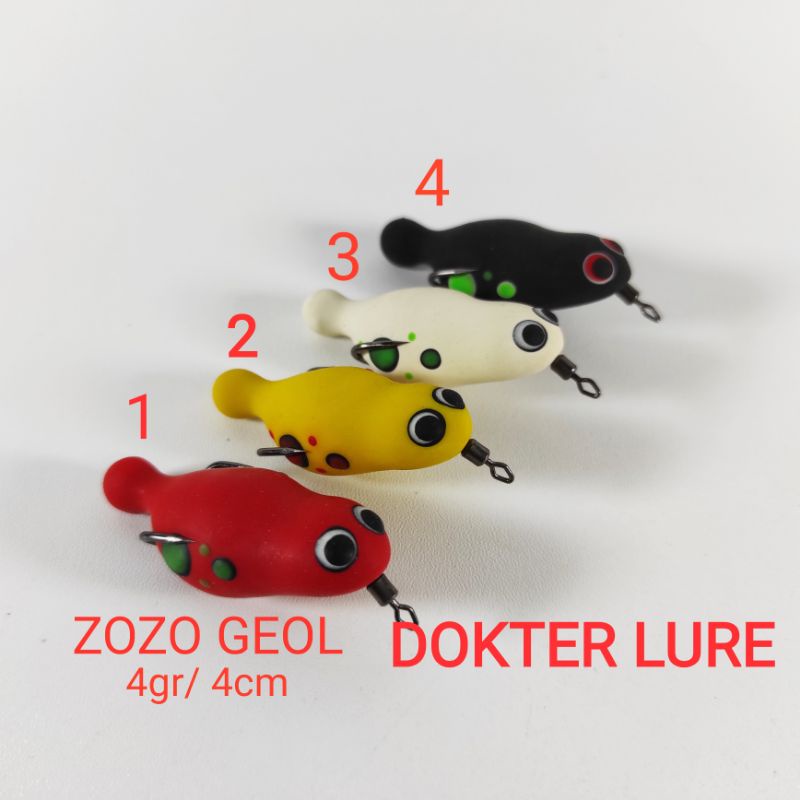 LURE Soft Frog ZOZO GEOL 4gr 4cm Action WTD
