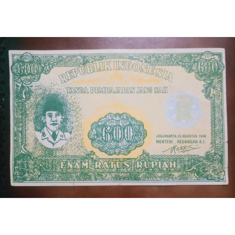 Uang kertas Rp 600 ORI Old Fake