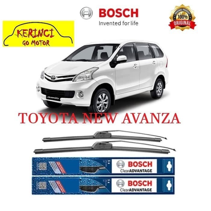 WIPER BOSCH CLEAR ADVANTAGE TOYOTA NEW AVANZA 21&quot; &amp; 14&quot; SEPASANG WIPER