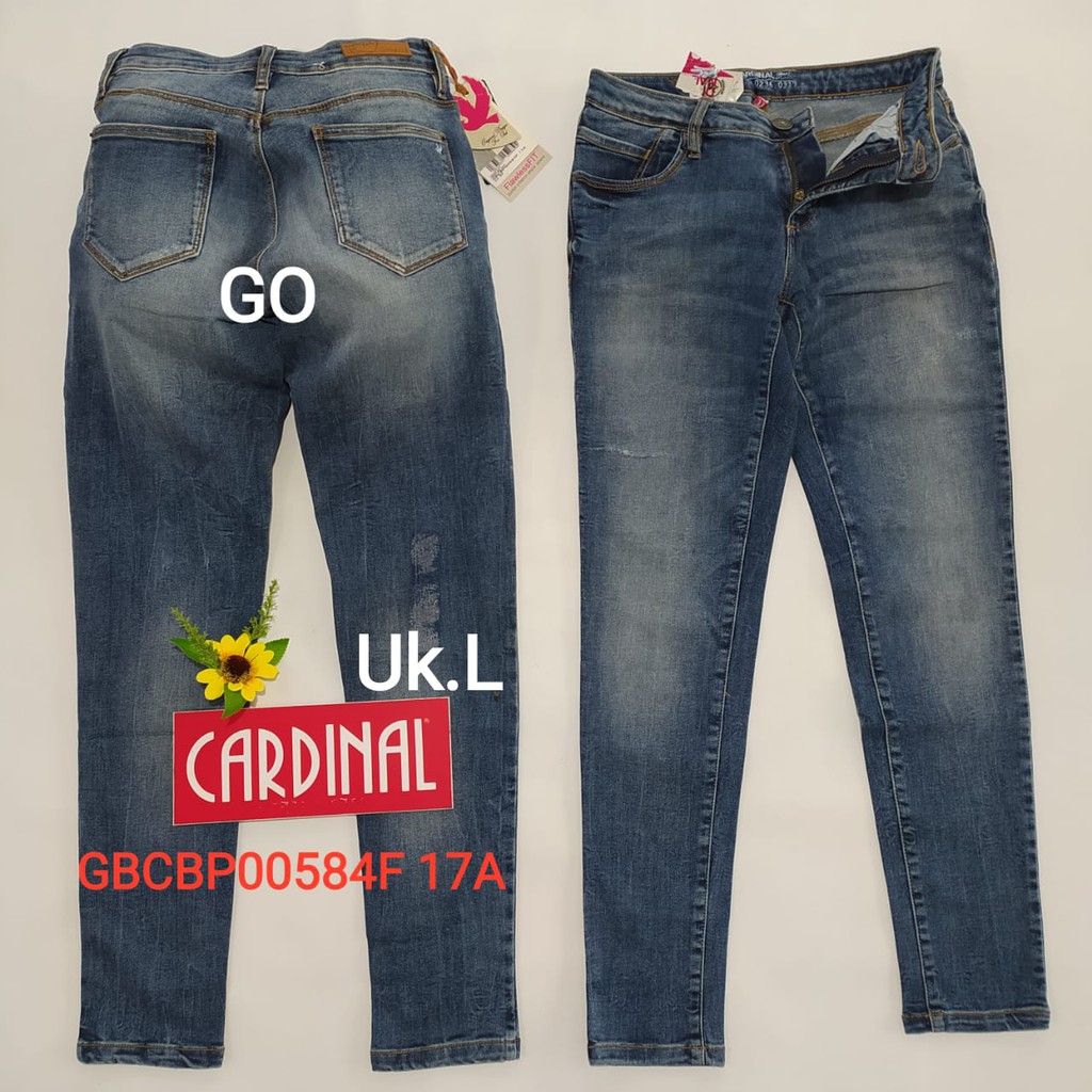 gof L CELANA JEANS CARDINAL Pensil Casual Stretch Skinny Slimfit Super Skinny Celana Panjang Ladys