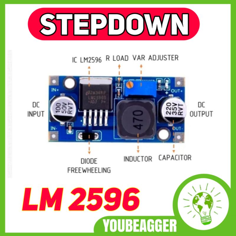 STEPDOWN DC LM2596 ADJUSTABLE