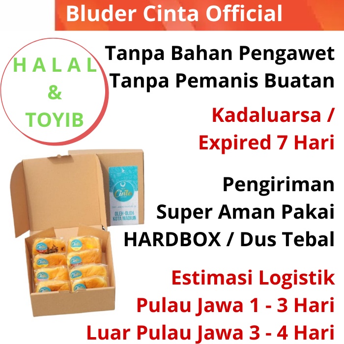 Paket Box isi 10 Pcs Bluder Cinta Spesial &amp; Premium Roti Oleh Oleh Khas Kota Madiun Jawa Timur Bakery Viral Kue Garing Makanan Saat Santai Teman Ngopi Varian Rasa Santai Jalan jalan Hantaran Ulang Tahun Pernikahan Lamaran Selamatan Pertemuan PKK Wanita