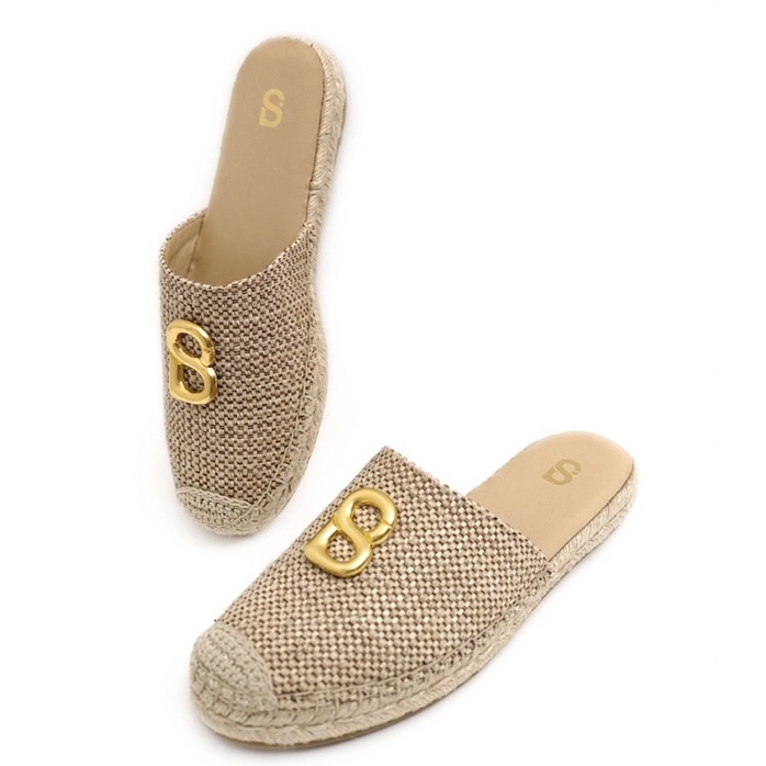 READY STOCK BUTTONSCARVES EIZY SLIP ON BRONZE SIAP KIRIM