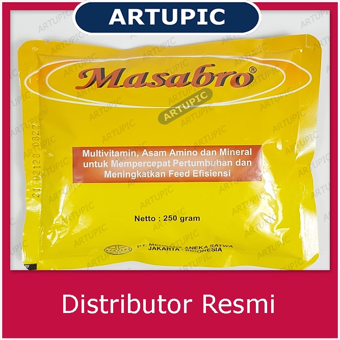 Masabro 250 gram Vitamin Unggas Ayam Penambah Bobot Berat Ayam Broiler Multivitamin Asam Amino Ayam