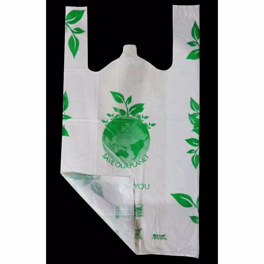 Plastik Kemasan Kresek Thank You -Degradable Bag - Kresek Ramah Lingkungan - 21 cm