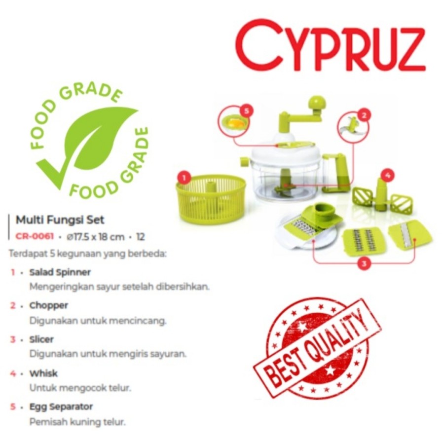 CYPRUZ Chopper Manual Full Set CR 0061 KH