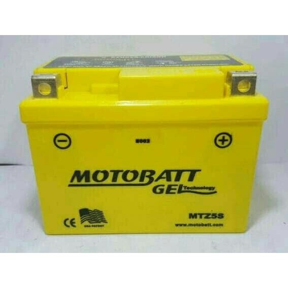 Aki Motobatt MTZ5S utk motor Honda Beat, Vario, Scoopy, Spacy awet murah kuat ori garansi freeongkir