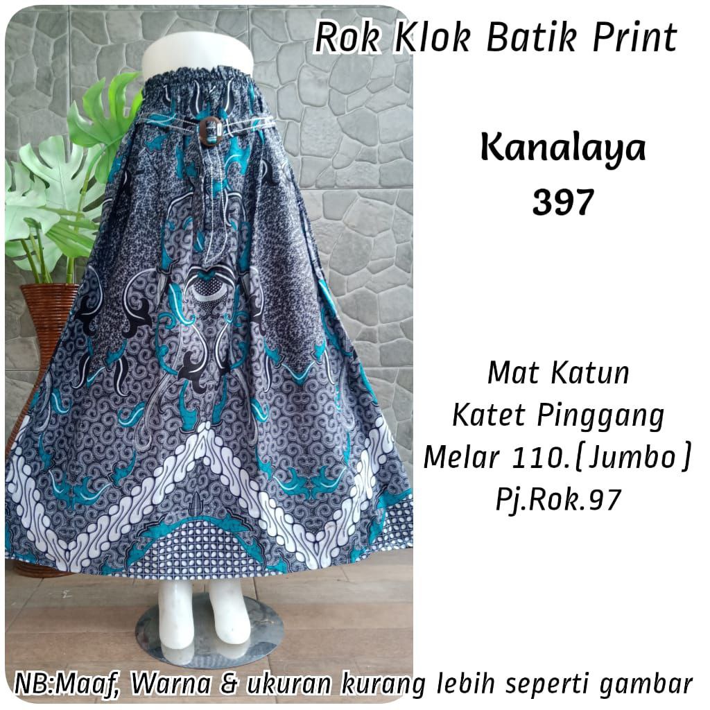 (Dijamin RealPict) Rok Batik original Pekalongan garansi harga termurah Rok Klok Modern By BellaQ-Kanalaya 397
