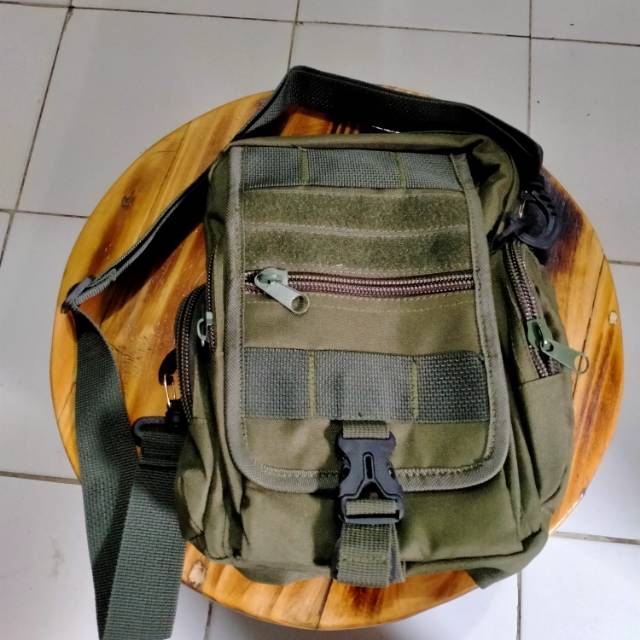 Tas Pria Tas Army Tas Selempang Murah Warna Hijau Army