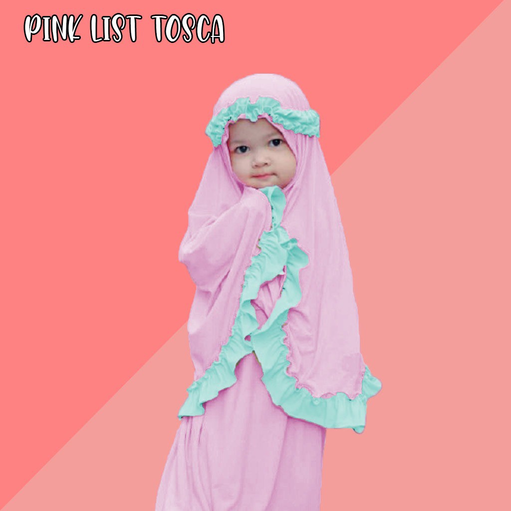 mukena anak / TK / PAUD / allsize 2-5 tahun / MUKENA MAHKOTA ZAHRA