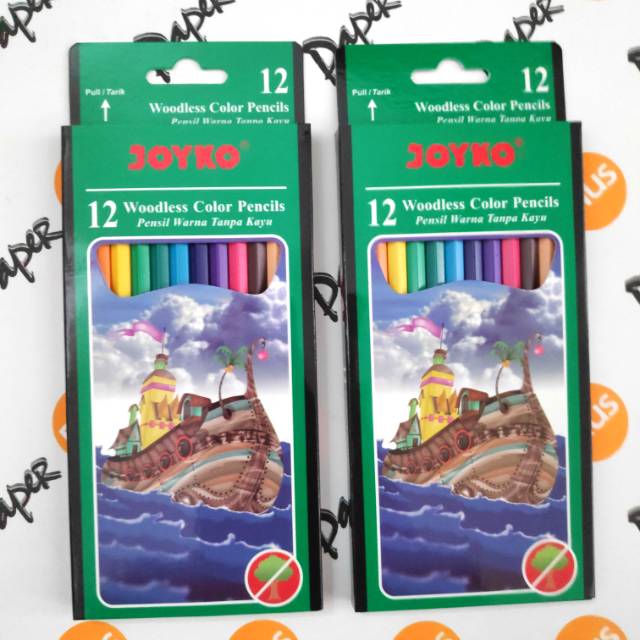 

Pensil 12 Warna JOYKO Woodless Panjang CP103