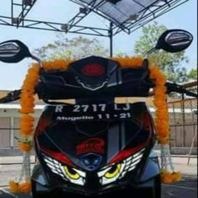 Modif stiker lampu led vario 125/150