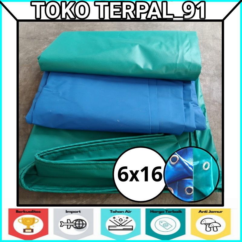 Terpal Terpaulin Korea (semi Karet) Uk 6x16