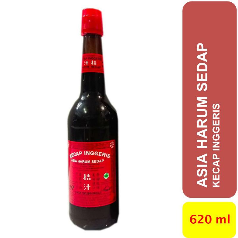 

Kecap Inggris kemasan 620 ml merk ASIA HARUM SEDAP